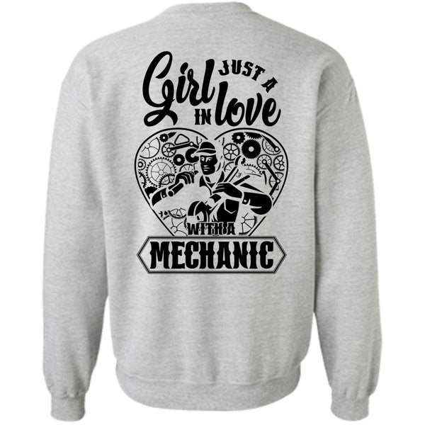 I Love Mechanic T Shirt, Just A Girl In Love With A Mechanic Sweatshirt