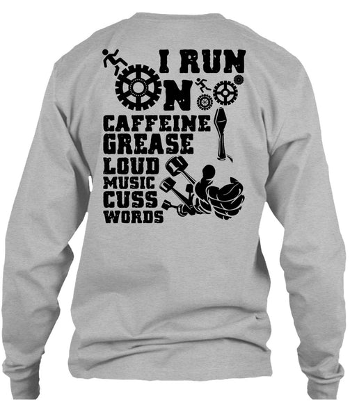 I Run On Caffeine T Shirt, I Love Mechanic T Shirt
