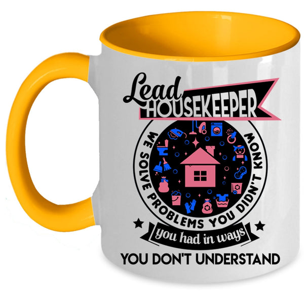 Cute Gift For Housekeeper Coffee Mug, Lead Housekeeper Accent Mug