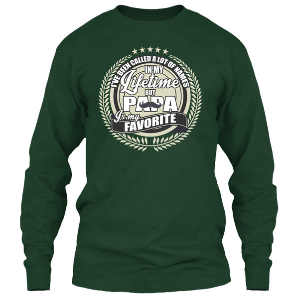 Papa Is My Favorite Name T Shirt, Coolest Papa Ever T Shirt