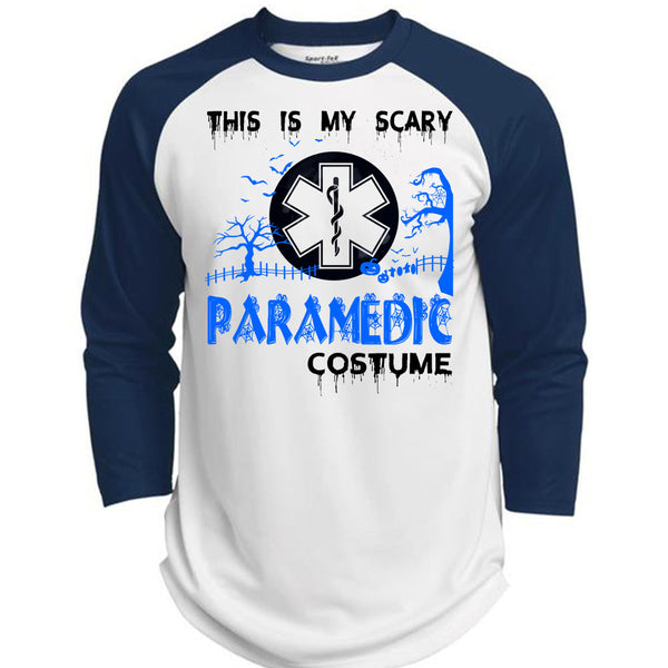 This Is My Scary Paramedic Costume T Shirt, Wait For Halloween T Shirt, Awesome T-Shirts  (Polyester Game Baseball Jersey)