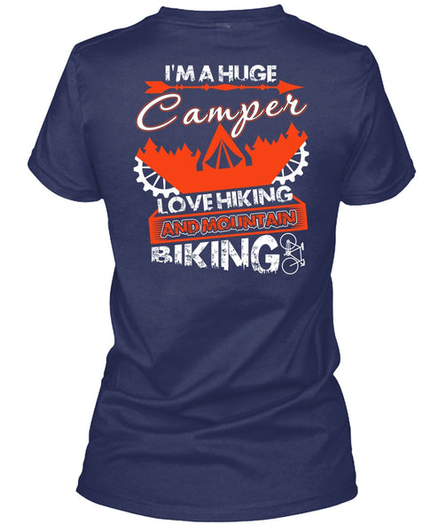 I'm A Huge Camper T Shirt, Mountain Biking T Shirt