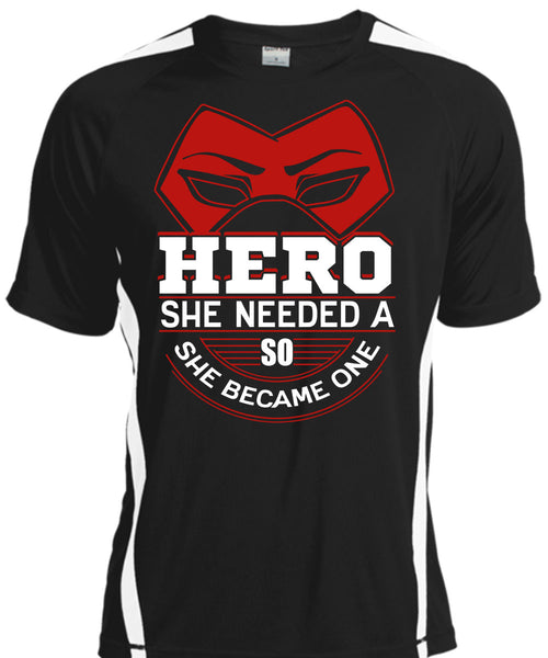 A black t-shirt with the shopify logo