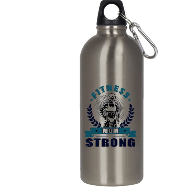 Fitness Mom Strong 20 oz Stainless Steel Bottle,Cool Gift For Fitness Mom Outdoor Sports Water Bottle