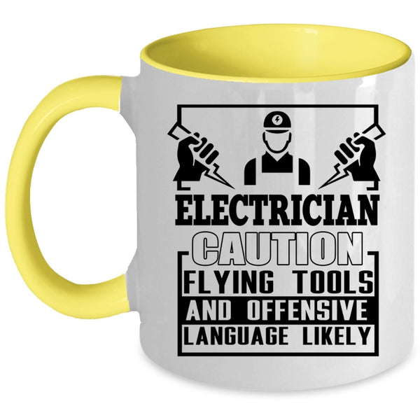 Awesome Electrician Coffee Mug, Electrician Accent Mug