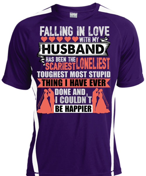 Falling In Love With My Husband T Shirt, I Couldn't Be Happier T Shirt, Cool Shirt