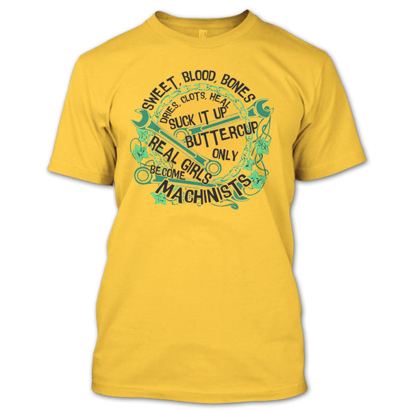 Sweet Blood Bones T Shirt, Coolest Mechanic Girls T Shirt