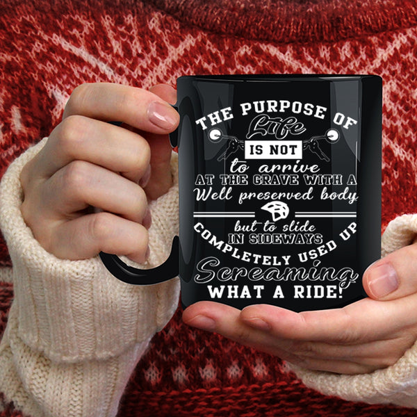 The Purpose Of Life Coffee Mug, Awesome Motorcycles Coffee Cup