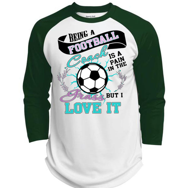Being A Football Coach T Shirt, I Love Football T Shirt, Awesome T-Shirts  (Polyester Game Baseball Jersey)