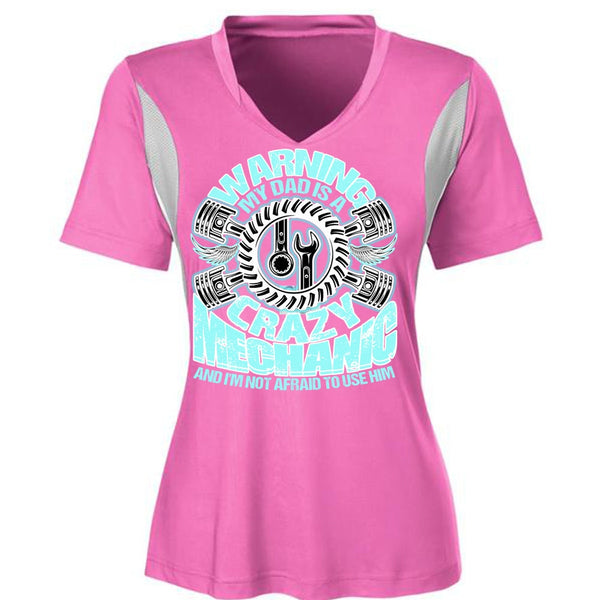 My Dad Is A Crazy Mechanic T Shirt, I Love Mechanic T Shirt, Awesome T-Shirts