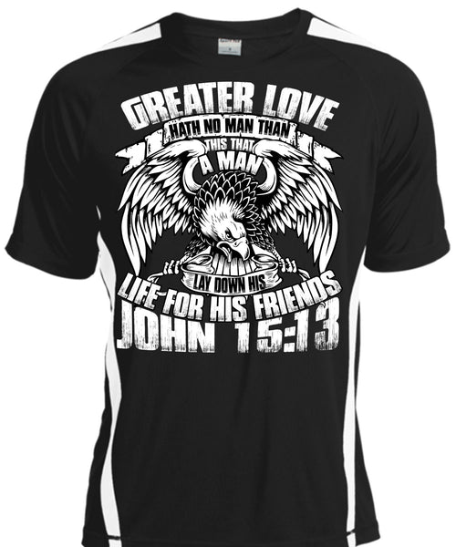 A black t-shirt with the shopify logo