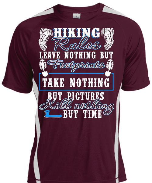 Hiking Rules T Shirt, Footprint T Shirt, Cool Shirt