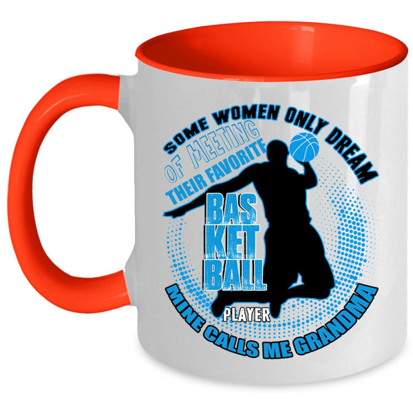 Mine Calls Me Grandma Coffee Mug, Favorite Basketball Player Accent Mug