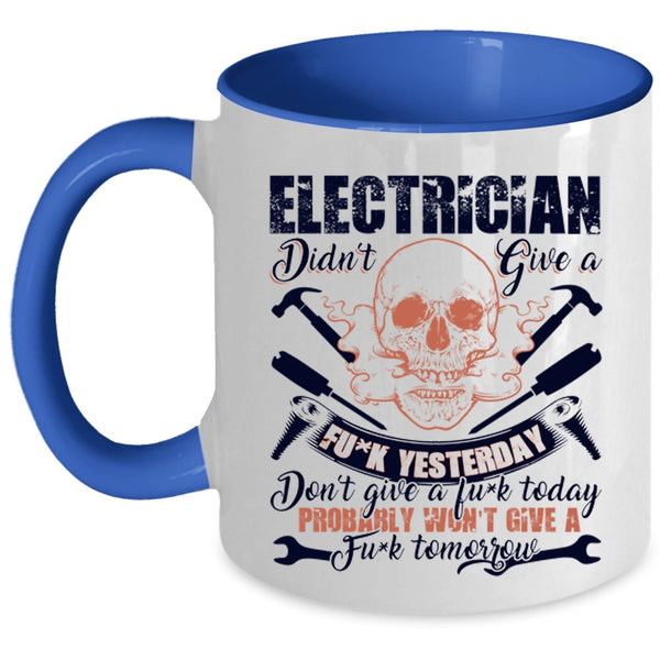 Cool Gift For Electricians Coffee Mug, Electrician Accent Mug