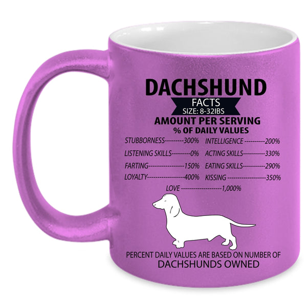 Dachshunds Owned Coffee Mug, Dachshund Accent Mug
