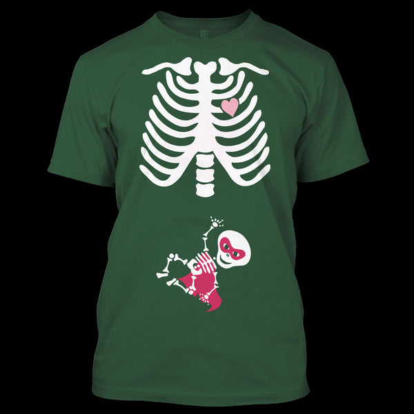 A black t-shirt with the shopify logo