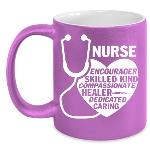 Nurse Encourager Skilled Coffee Mug, Cute Nurses Coffee Cup