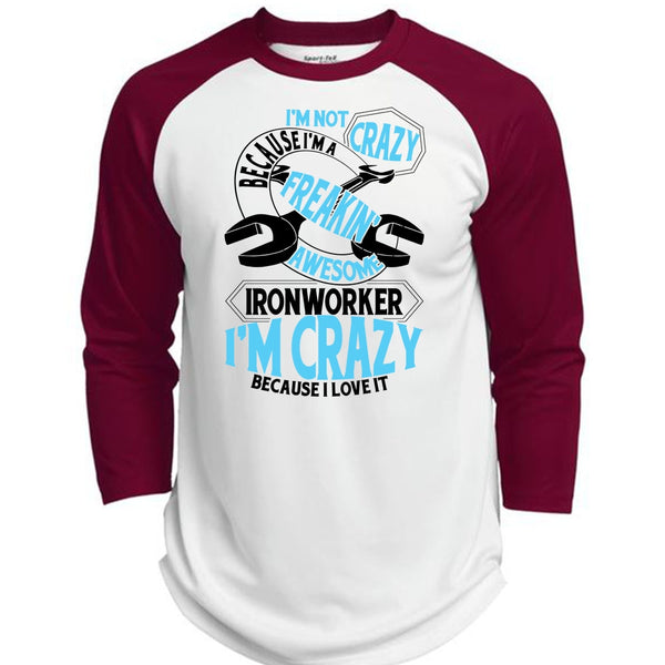 Freaking Awesome Ironworker T Shirt, I Love Ironworker T Shirt, Awesome T-Shirts  (Polyester Game Baseball Jersey)