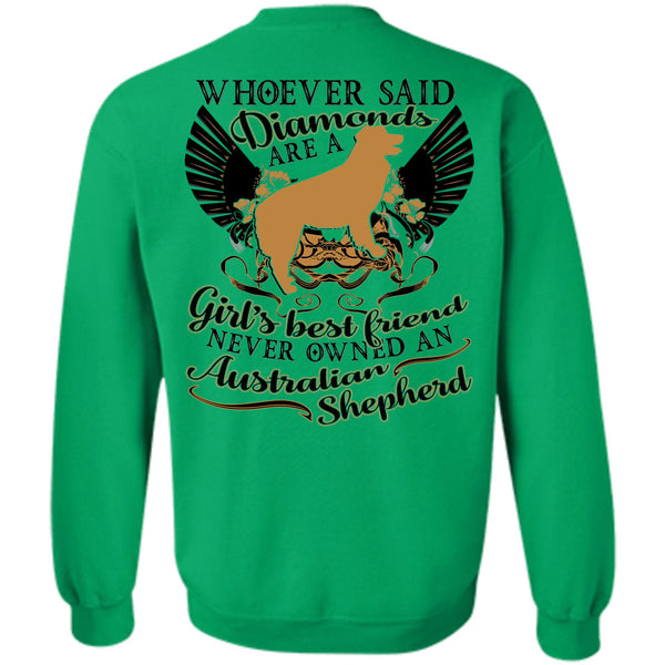 I Love My Dog T Shirt, Diamonds Are A Girl's Best Friend Sweatshirt