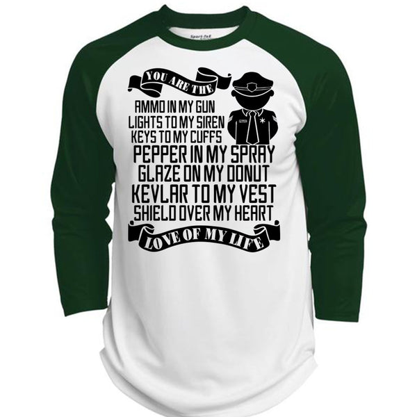 You Are The Ammo In My Gun T Shirt, I Love Police T Shirt, Awesome T-Shirts  (Polyester Game Baseball Jersey)