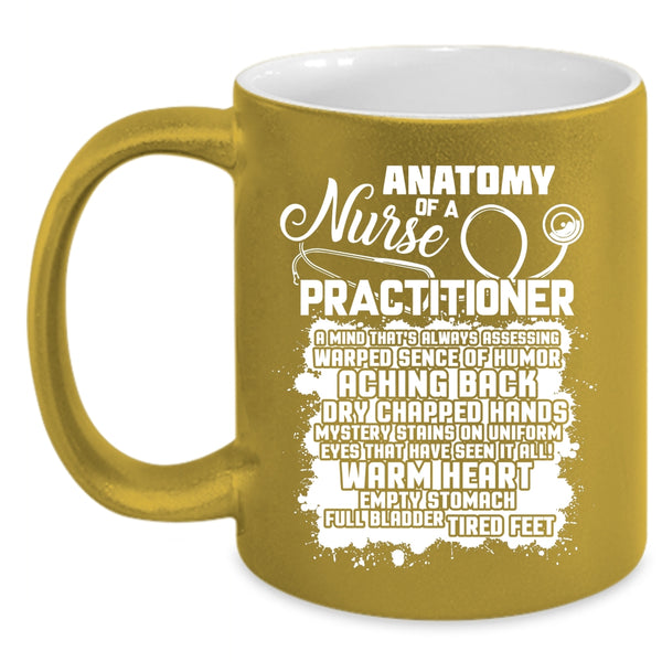 Anatomy Of A Nurse Practitioner Coffee Mug, Awesome Nurses Coffee Cup
