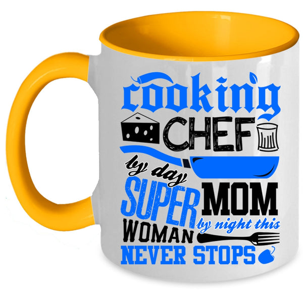 Chef By Day Mom By Night Coffee Mug, Cooking Accent Mug