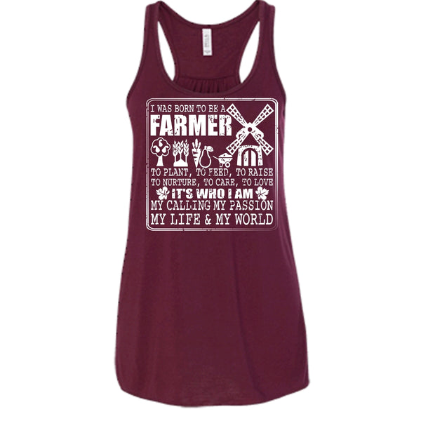Born To Be A Farmer T Shirt, My Life And My World T Shirt, Cool T Shirt