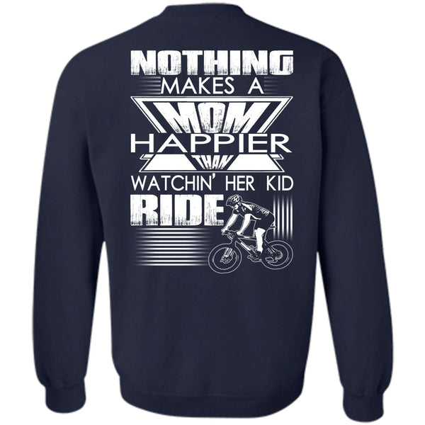 Watching Her Kid Ride T Shirt, I Love Mom Sweatshirt
