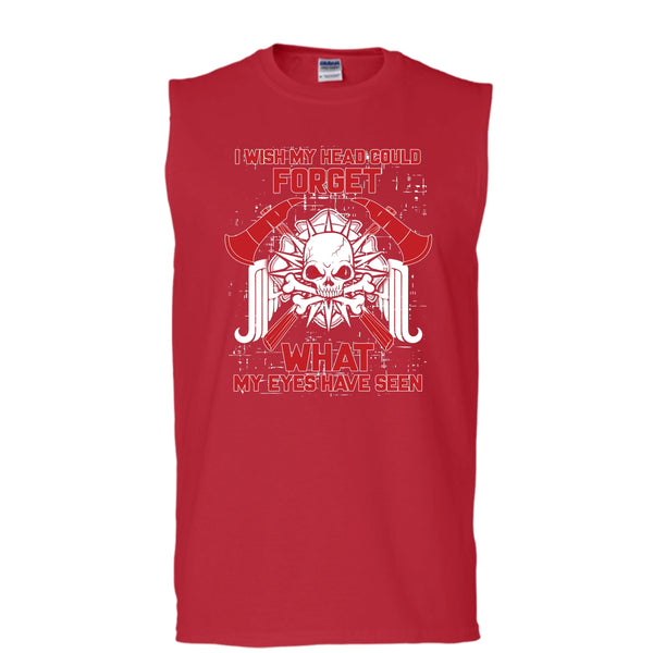 I Wish My Head Could Forget T Shirt, Coolest Firefighter Ever T Shirt, Cool T Shirt (Men's Cotton Sleeveless)