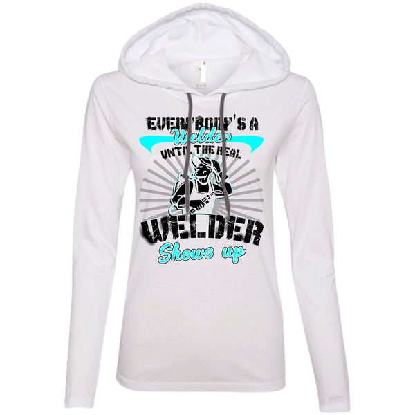 A black t-shirt with the shopify logo