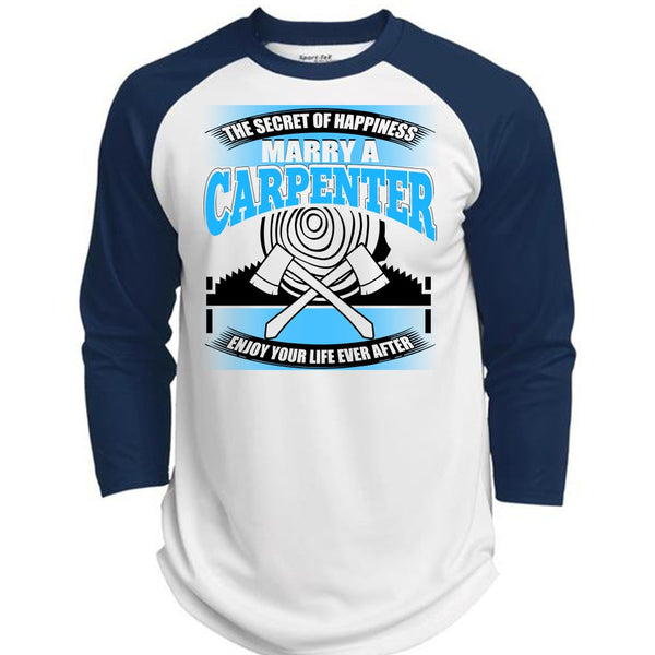 Marry A Carpenter T Shirt, I Love Carpenter T Shirt, Awesome T-Shirts  (Polyester Game Baseball Jersey)