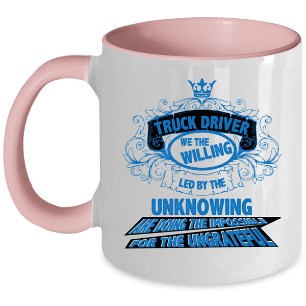 Cute Gift For Trucker Coffee Mug, Truck Driver Accent Mug