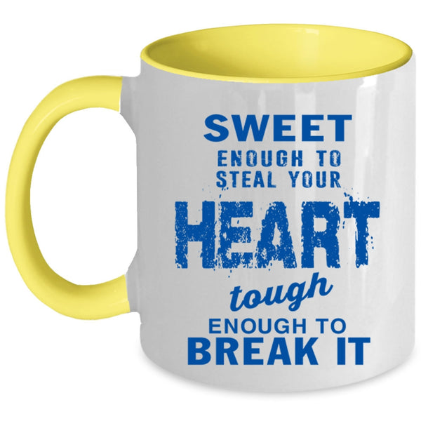 Cool Couple Coffee Mug, Sweet Enough To Steal Your Heart Accent Mug