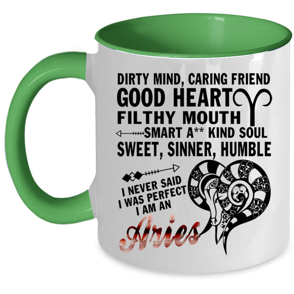 Cute Zodiac Coffee Mug, I Am An Aries Accent Mug
