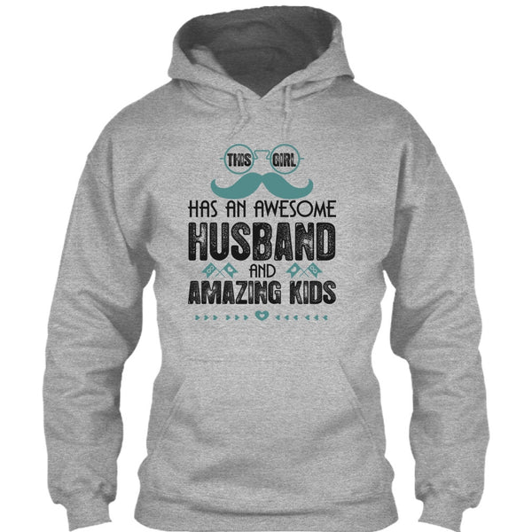 This Girl Has An Awesome Husband T Shirt, Amazing Kids T Shirt