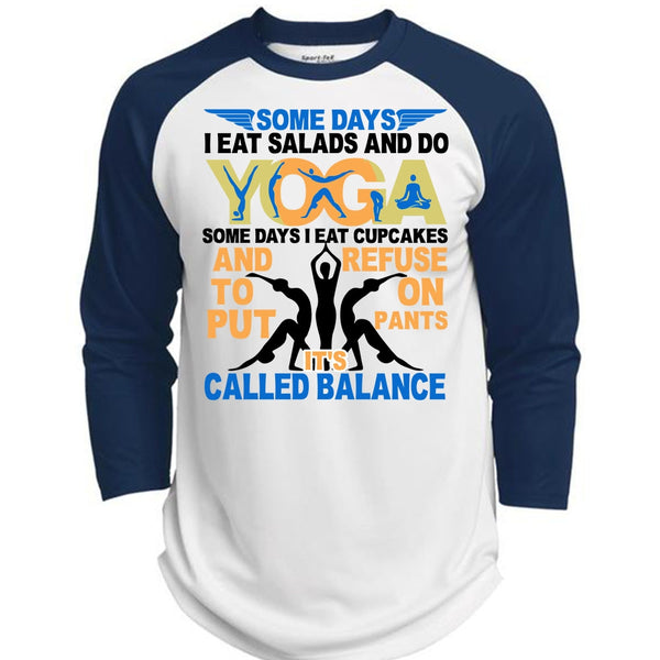 I Eat Salads And Do Yoga T Shirt, I Love Yoga T Shirt, Awesome T-Shirts  (Polyester Game Baseball Jersey)