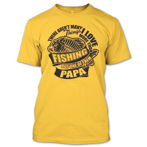I Love More Than Fishing T Shirt, Fishing Dad T Shirt