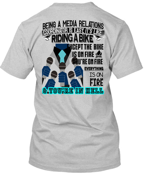 Being A Media Relations Coordinator Is Easy T Shirt, Being A Coordinator T Shirt