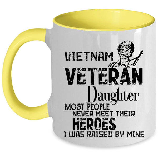 Cool Veteran's Daughter Coffee Mug, Vietnam Veteran Daughter Accent Mug
