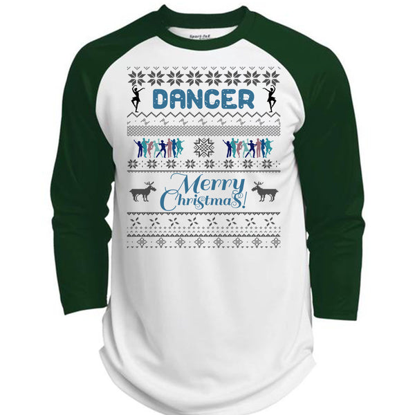 Dancer Merry Christmas T Shirt, Being A Dancer T Shirt, Awesome T-Shirts  (Polyester Game Baseball Jersey)