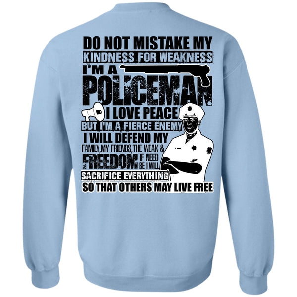 I Love Police T Shirt, I'm A Policeman Sweatshirt