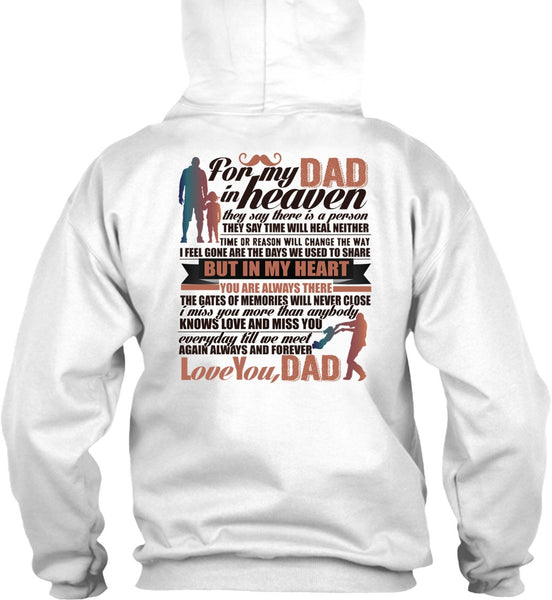 For My Dad In Heaven T Shirt, Being A Papa T Shirt