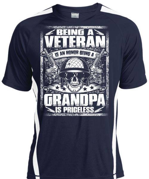 Being A Veteran T Shirt, Grandpa Is Priceless T Shirt, Cool Shirt