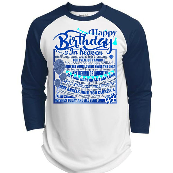 Happy Birthday In Heaven T Shirt, I Love Son T Shirt, Awesome T-Shirts  (Polyester Game Baseball Jersey)