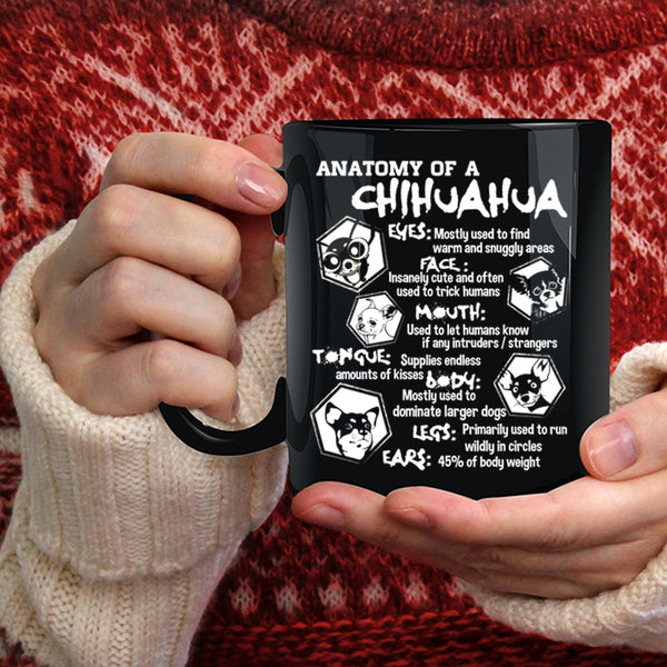Anatomy Of A Chihuahua Coffee Mug, Chihuahua Lovers Coffee Cup