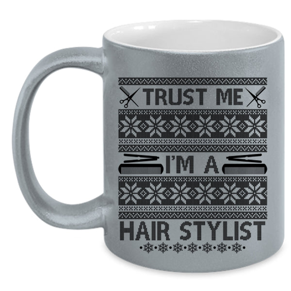 Christmas Tree Coffee Mug, I'm A Hair Stylist Accent Mug