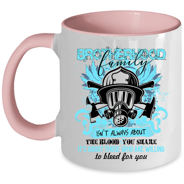 Awesome Gift For Fireman Coffee Mug, Brotherhood Family Accent Mug