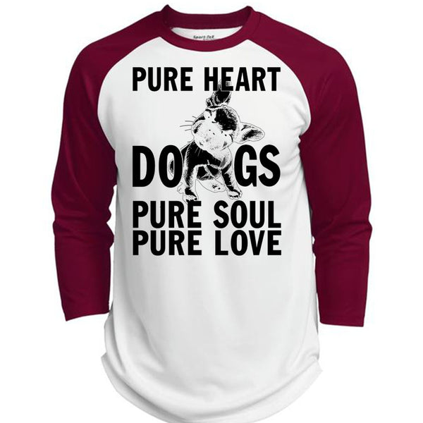Pure Heart Dogs Pure Soul Pure Love T Shirt, I Love My Dog T Shirt, Awesome T-Shirts  (Polyester Game Baseball Jersey)