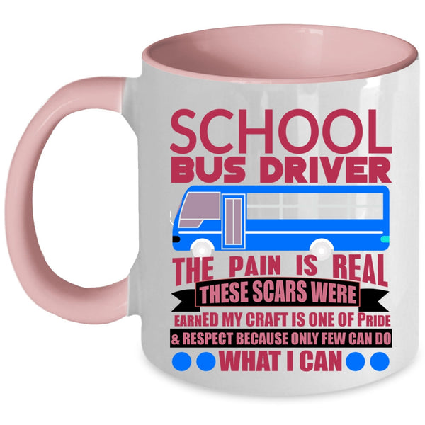 Cute School Bus Driver Coffee Mug, School Bus Driver Accent Mug