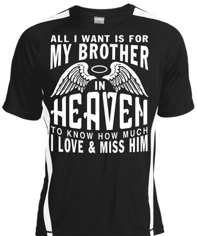A black t-shirt with the shopify logo